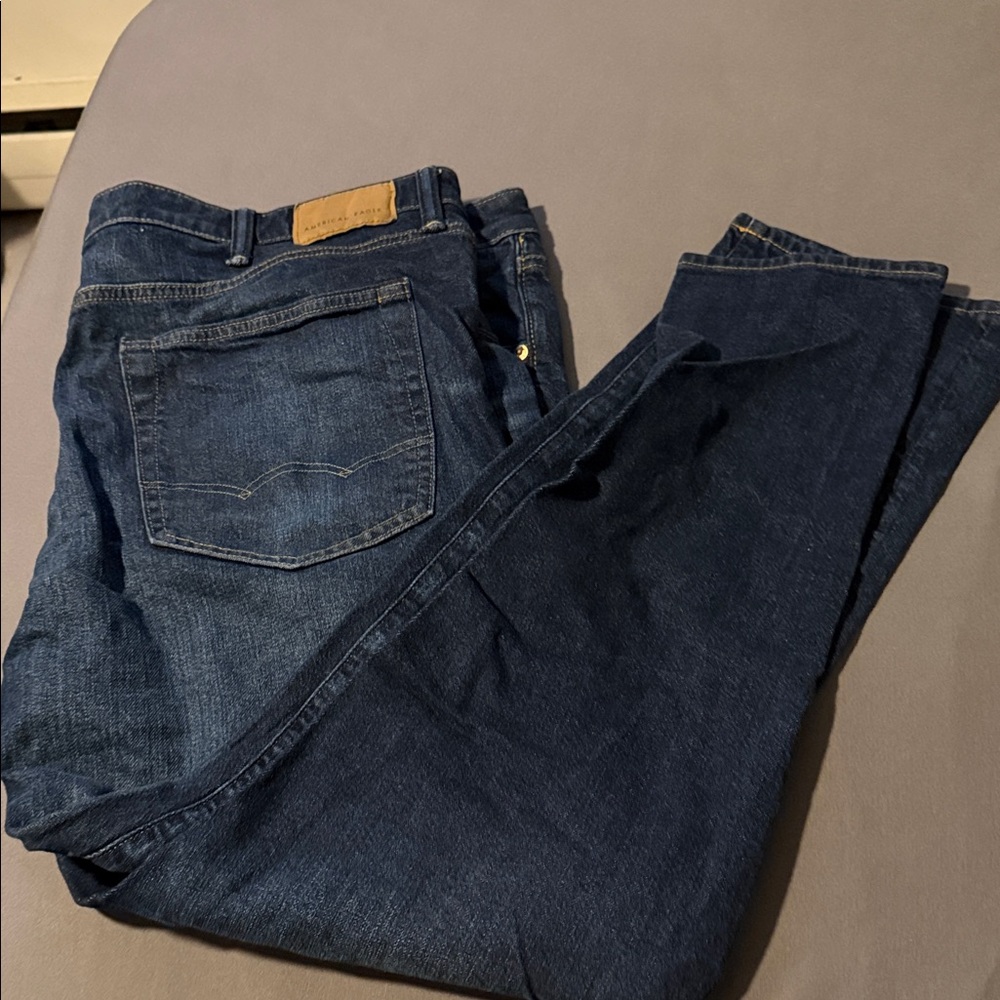 American Eagle Outfitters Dark Blue Straight Jeans